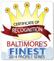 baltimore's finest certificate of recognition 2014