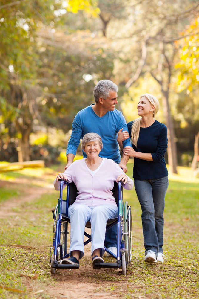 Elderly couple and daughter Elder law