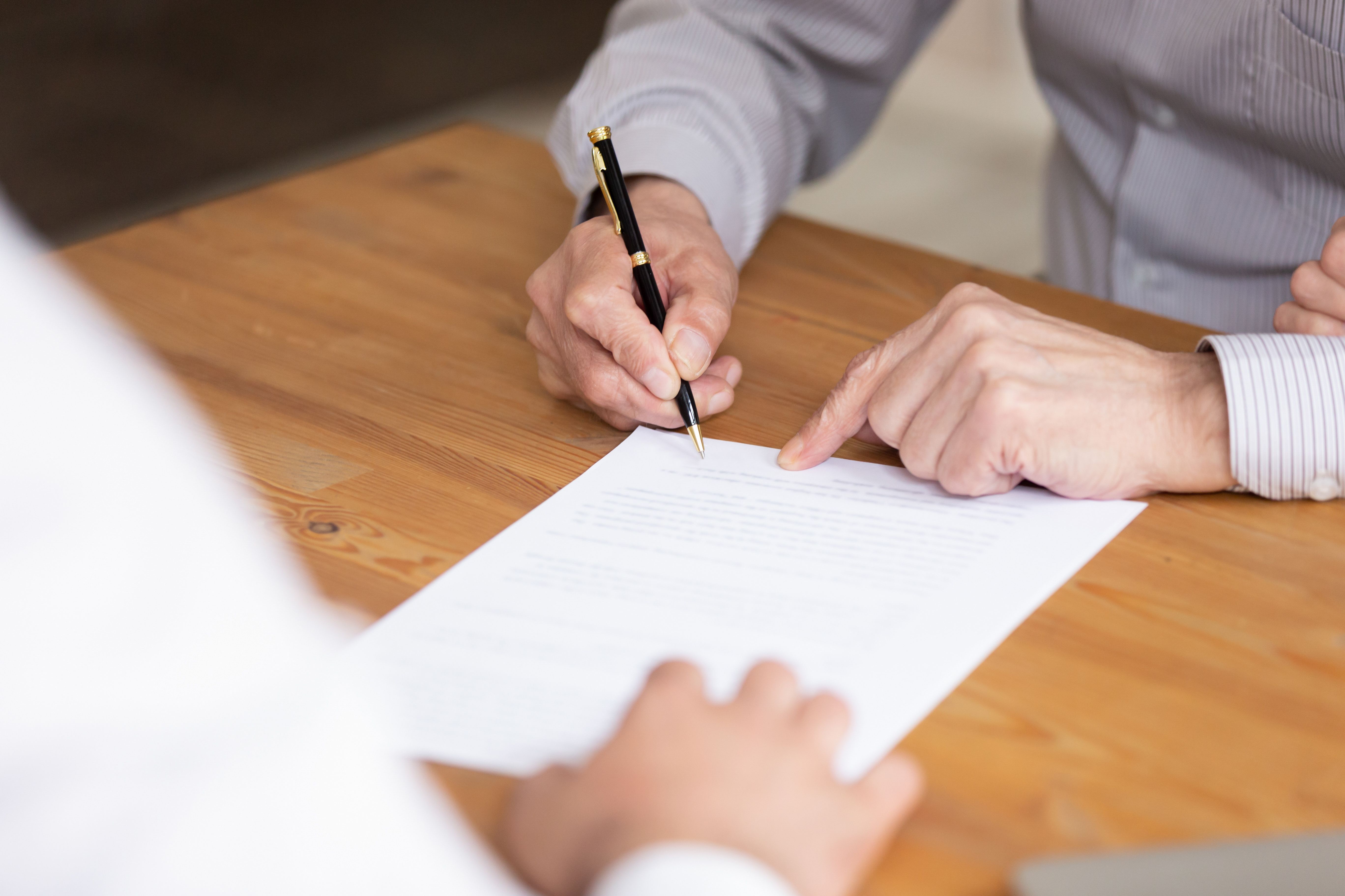 signing document Estate Planning